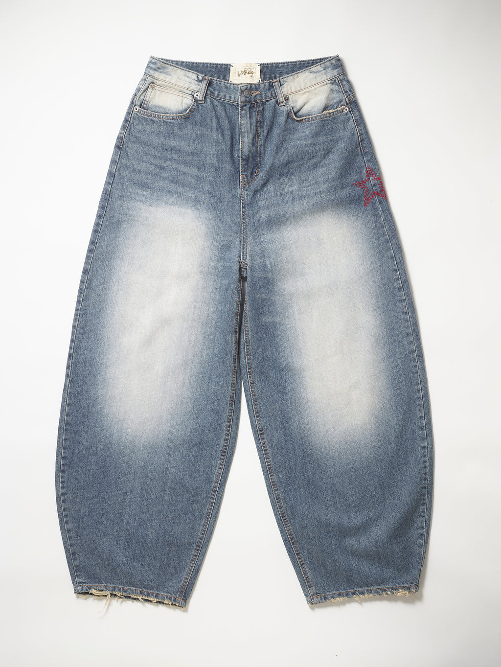 Blue Denim Star Stitch Pant