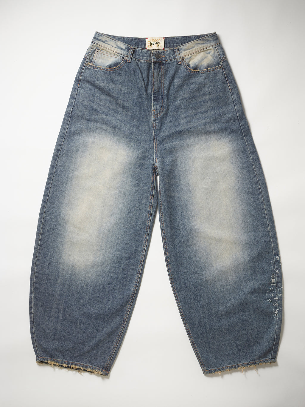 Blue Denim Stitch Pant