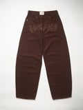 Brown Cat Stitch Pant