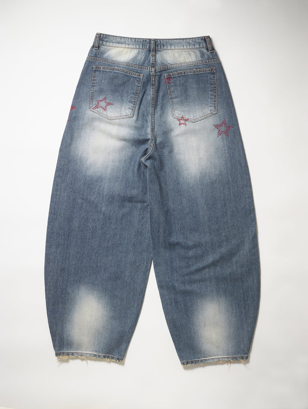 Blue Denim Star Stitch Pant