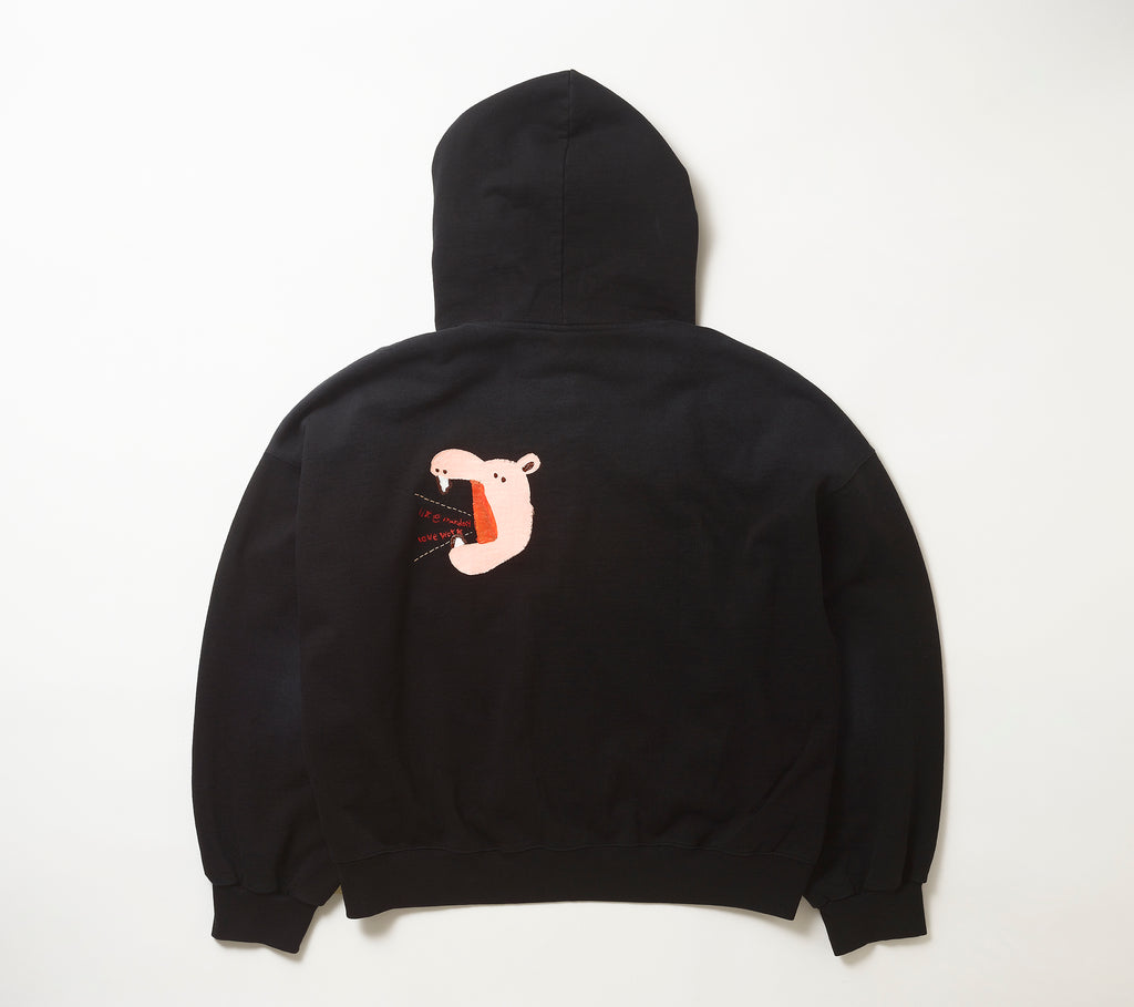 Black Washed Hoodie