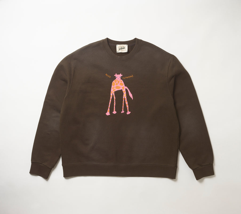 Khaki Washed Crewneck