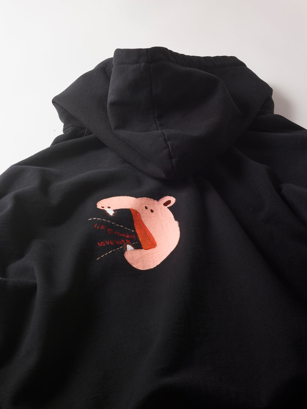 Black Washed Hoodie