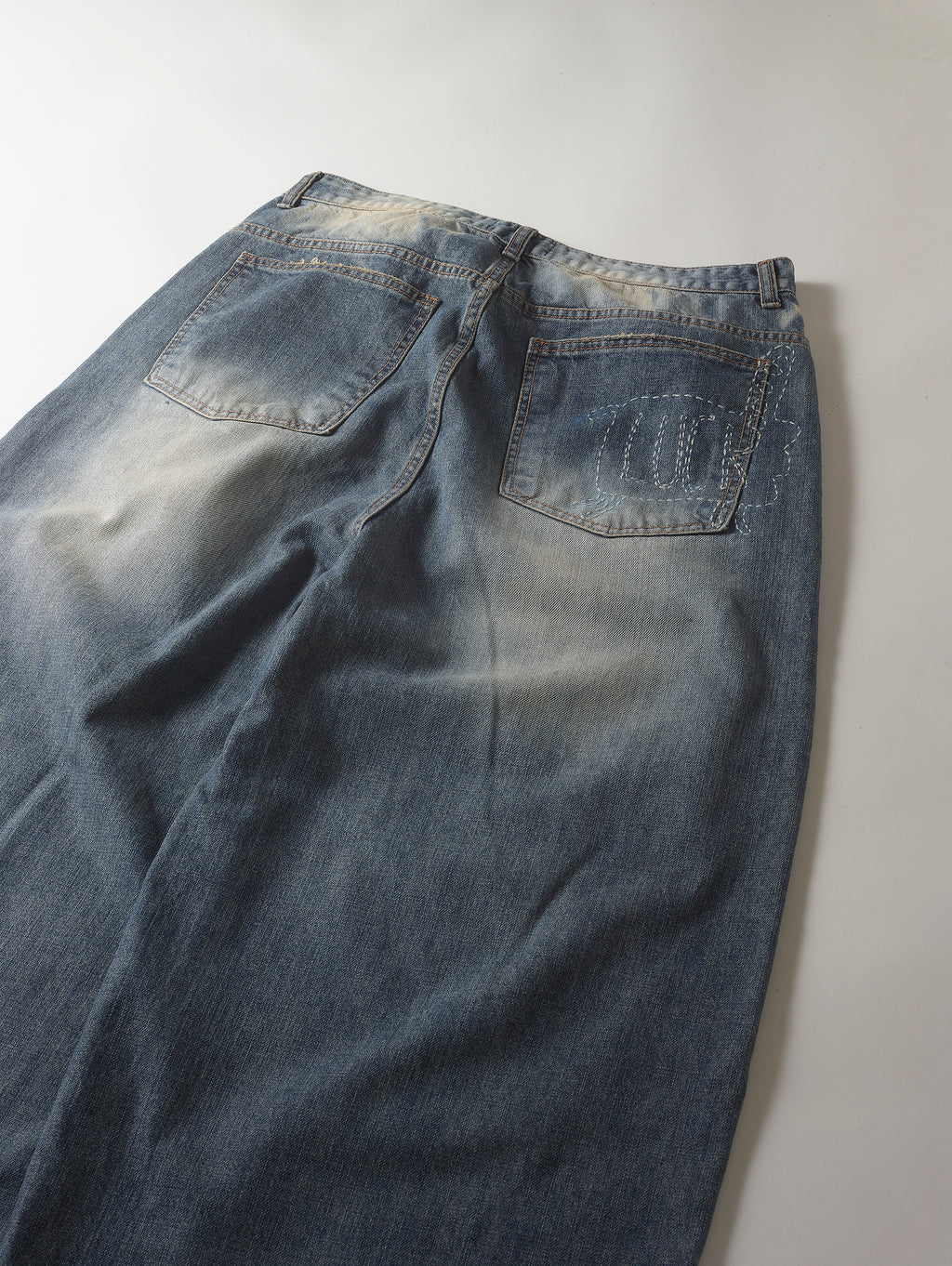 Blue Denim Stitch Pant