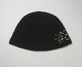 black crochet bucket hat